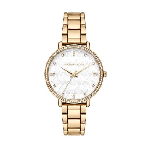 Image of Michael Kors Pyper Watch for Women, Quartz Three Hand Movement with Stainless Steel or Alloy Strap