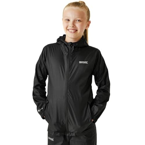 Image of Regatta Kids Pack it III Waterproof Jacket - Black - 13 Yrs