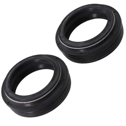 Image of 2 Pack Bike Fork Dust Seal Set 28.6-34mm Front Suspension Fork Oil Wiper Seals Bicycle Components(32 * 41mm)
