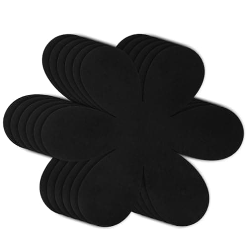 Image of Flintronic 6PCS Pot Pan Protectors, 32CM Larger Thicker Saucepan Separators, Non-Slip Felt Trivets, Black