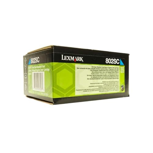 Image of Lexmark Toner cartridge Original 1x Cyan 80C2SC0 / 802S XXL CX 410 e