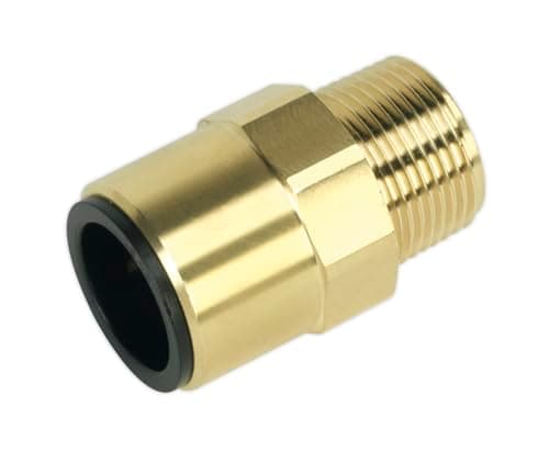 Image of Sealey CAS22BSA 22mm x 3/4"BSPT Brass Straight Adaptor