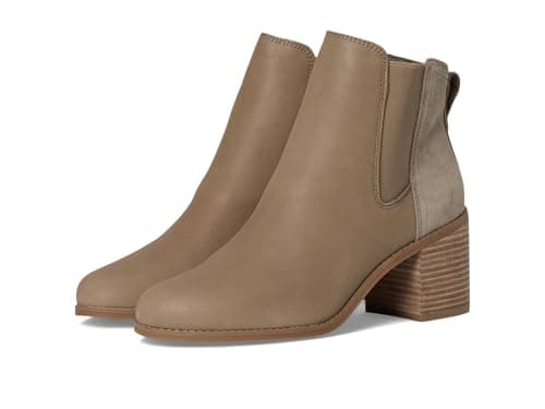 Image of TOMS Women's Evelyn Chelsea Boot, Dune Leather/Suede, 7 UK