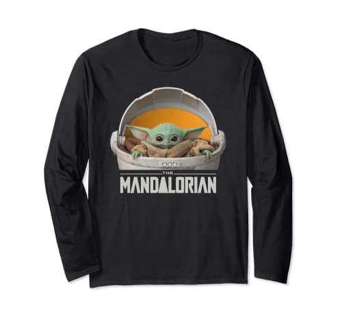 Image of Star Wars The Mandalorian The Child Floating Pod Long Sleeve T-Shirt