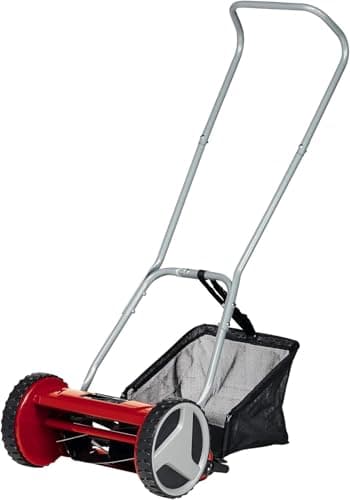 Image of Einhell Hand Push Lawnmower, Manual Lawn-Mower With 30cm Cutting Width, 16L Grass Box, 4 Cutting Height Levels, Walk-Behind Lawn Mower For Small Gardens GC-HM 300