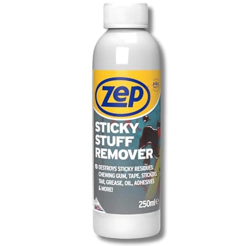 Image of Zep Sticky Stuff Remover 250ml - adhesive remover, glue remover, sticker remover, super glue remover, sticky stuff remover uk, grease remover, chewing gum remover