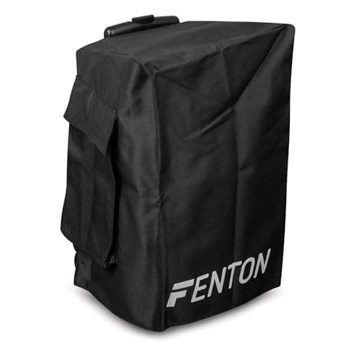 Image of Fenton FT12LED Portable Speaker Cover 12 Inch FT12LED PA Speakers, Heavy-Duty Nylon Bag With Handle Opening, Accessory Pocket – Speaker Accessories & Bags For Transport Protection
