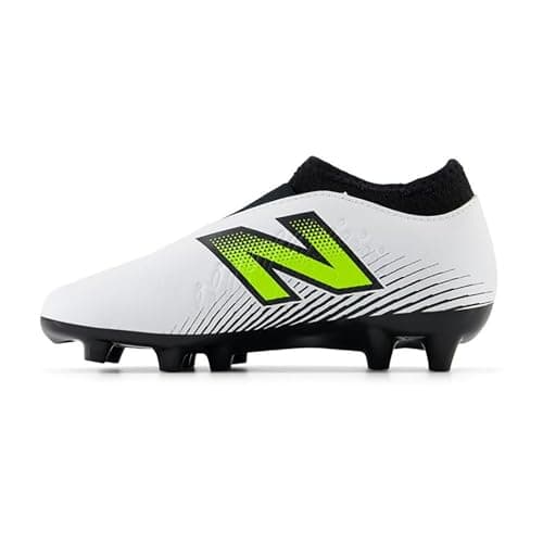 Image of New Balance Junior Tekela Magique V4+ Firm Ground Football Boots - White/Black