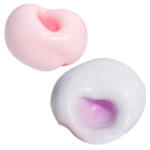 Image of 2PCS Stress Balls, Purple and Pink Stress Balls, Portable Balls for Focus Relaxation at Home, School, Office, Travel