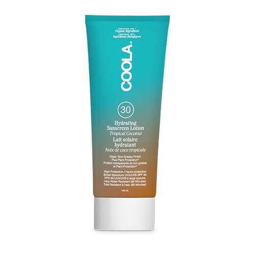 Image of COOLA Organic Sunscreen SPF 30 Sunblock Body Lotion, Dermatologist Tested Skin Care for Daily Protection, Vegan and Gluten Free, Tropical Coconut (148 ml)