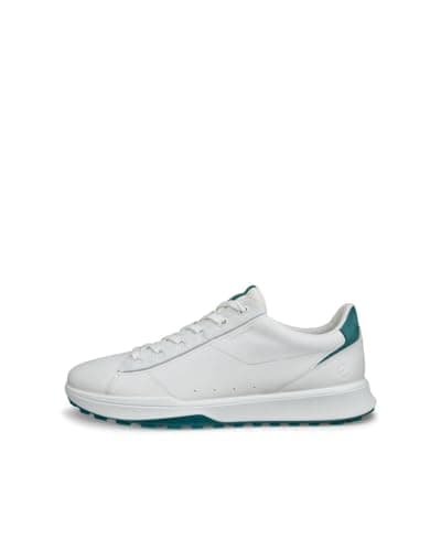 Image of ECCO Mens Street Vibe Spikeless Golf Shoes White/Green 9.5 UK