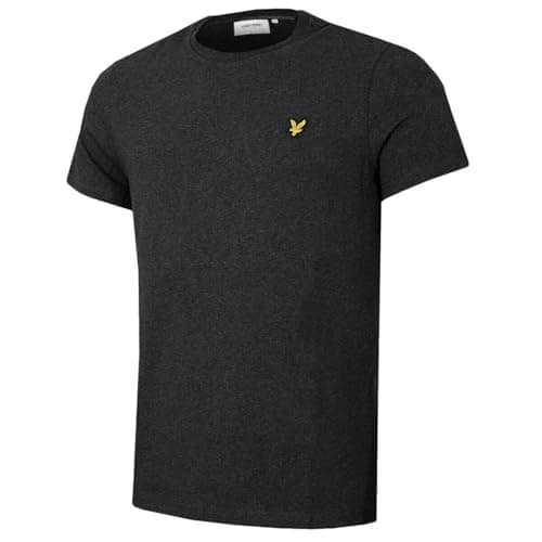 Image of Lyle & Scott Mens Classic Breathable Crew Neck T-Shirt - Charcoal Marl - M