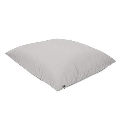 Image of rucomfy Beanbags Square Floor Cushion Large Indoor/Outdoor Bean bag - Use As Large Pillow or Chair - Water Resistant and Durable - L70cm x W70cm (Platinum)