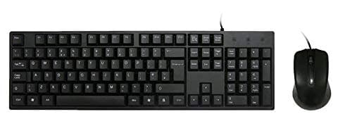 Image of AvP USB 2.0 Keyboard and Mouse in Black, UK ISO Layout