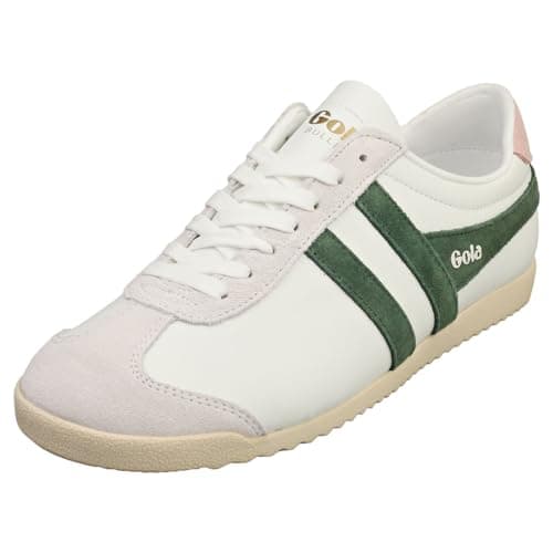 Image of Gola Bullet Pure Womens Casual Trainers in White Green - 7 UK