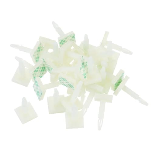 Image of sourcing map 30 Pcs Adhesive PCB Spacer, Sticky Nylon Insulated Standoffs for PCB Board, Supporting Height 0.62", Fits PCB Hole Dia 3mm to 3.2mm, White