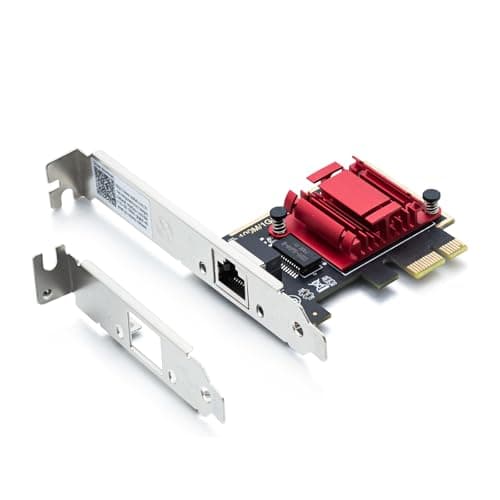 Image of 10Gtek® 2.5Gb PCIe Network Card, 2500/1000/100Mbps NIC PCIE Ethernet Network Adapter Card, Single RJ-45 Port, with Realtek RTL8125, Wake on LAN, Supports Windows/Linux/MAC OS/Ubuntu