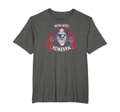 Image of Bon Jovi Forever Skull T-Shirt T-Shirt