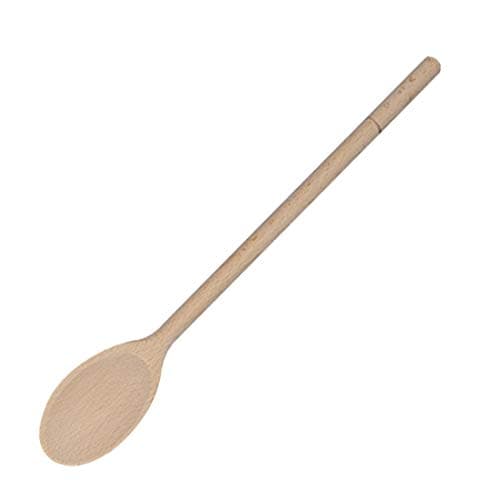 Image of Vogue Wooden Spoon 255mm / 10" - Round Ended, High Heat Resistance D649