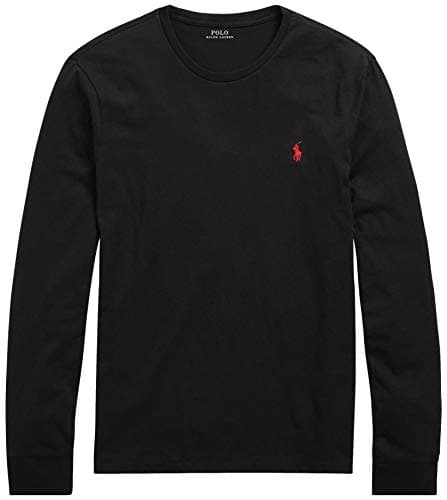 Image of Polo Ralph Lauren Men's Crew Neck Long Sleeve Tee - Multicoloured - Medium
