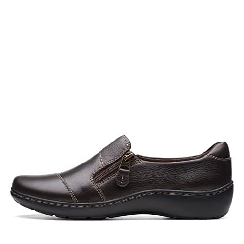 Image of Clarks Women's Cora Harbor Loafer, Dark Brown, 8 UK