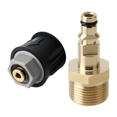 Image of High Pressure Washer Adapter for Karcher K2 K3 K4 K5 K6 K7,Quick Release Brass Hose Connector for Kärcher Series M22 14mm High Pressure Cleaners Hose Pipe Fittings Accessories