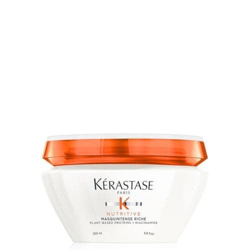 Image of Kérastase Nutritive, Rich Deep Nutrition Hair Mask for Very Dry Medium to Thick Hair, With Niacinamide, Intensely Nourishing and Hydrating, Masquintense Riche, 200 ml