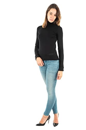 Image of Guess Women's Paule Tn Ls Sweater, Black, XL