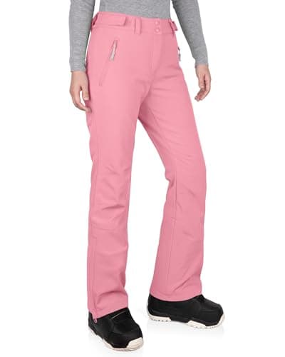 Image of 33,000ft Women's Ski Pants Waterproof Ski Trousers Snowproof Thermal Ladies Snow Pants Pink 16 * 31L
