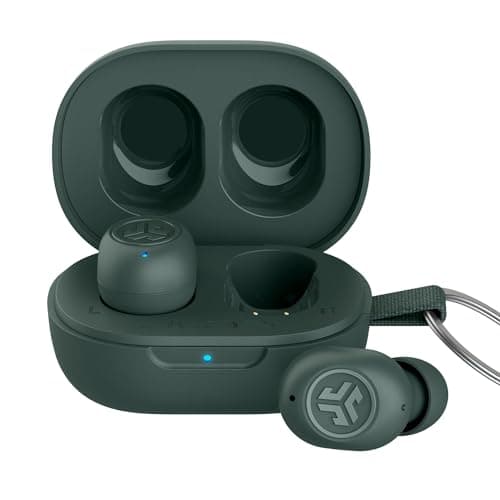 Image of JLab JBuds Mini True Wireless Earbuds, In Ear Headphones, Bluetooth Earphones, Ear Buds with 20H Playtime, Bluetooth Earbuds with Microphone, Charging Case, Multipoint, EQ3 Sound, Sage Grey