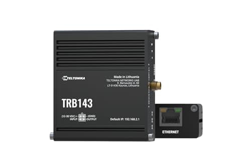 Image of Teltonika TRB143 Industrial M-Bus Gateway, 4G LTE Cat 4, 3G, 2G, Gigabit Ethernet, Compact Design, Remote Management
