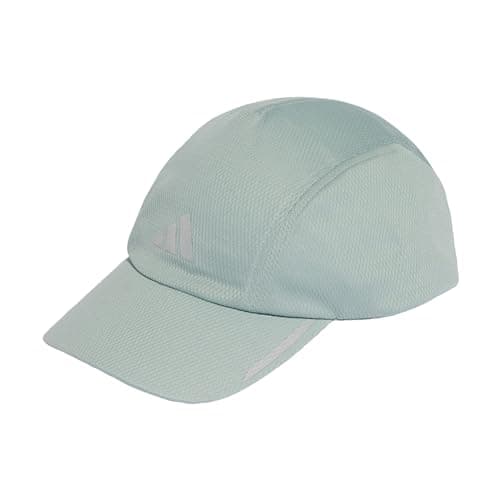 Image of adidas Unisex Running MESH 4 Panel Cap Climacool, Wonder Sage/Reflective Silver, S-M