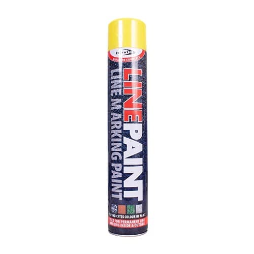 Image of Survey Line Marker Marking Spray Paint 750ml - Yellow Permanent