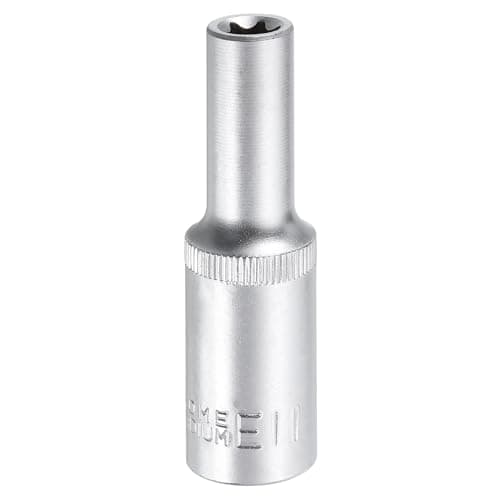 Image of sourcing map E-Torx Socket 1/2" Drive E11 External Torx Deep Socket CR-V Steel 6 Point Spline Socket External Torque Star Female Bit Socket for Auto Repairs Home Maintenance DIY Hand-Making
