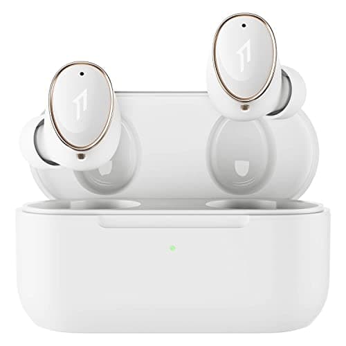 Image of 1MORE EVO Noise Canceling Earbuds, Audiophile Headphones with Dual Drivers, Adaptive ANC, Bluetooth Headphones, HiFi Sound, LDAC, Hi-Res Audio, 6 Mics, 28H Playtime, Wireless Charging, White