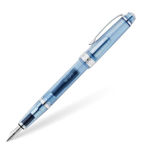 Image of Cross Bailey Light Translucent Fountain Pen (XF Stainless Steel Nib + Black Ink Cartridge 8921, Premium Gift Packaging) Translucent Navy/Chrome