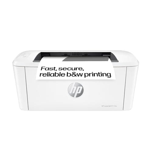 Image of HP LaserJet M110w Wireless Black & White Printer | 1 Year Limited Warranty | Print from phone or tablet | Smallest laser in its class | 150 sheet input tray |Print speed up to 20ppm