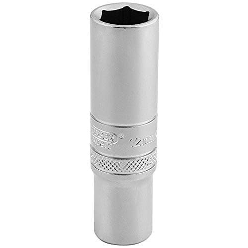 Image of Draper 16580 Metric 3/8-Inch Square Drive Hi-Torq 6-Point Deep 12 mm Socket