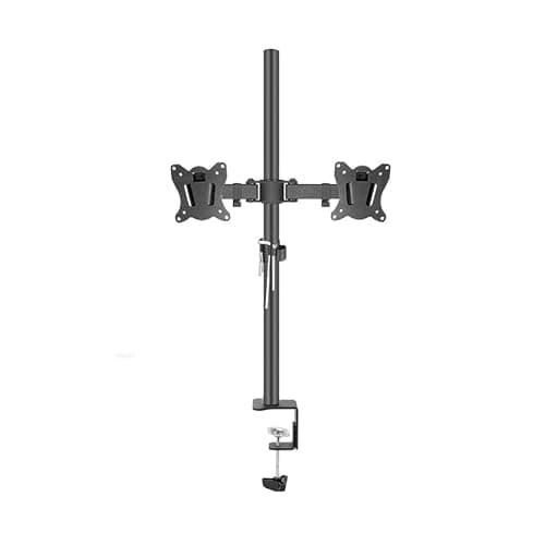 Image of JEQGDLUI 400mm DL-T901-240 Desktop Stand Full Motion 360 Degree Steel Monitor Holder 10"-27" Clamp Base Monitor Mount Arm Load 15kg(With clamp base)
