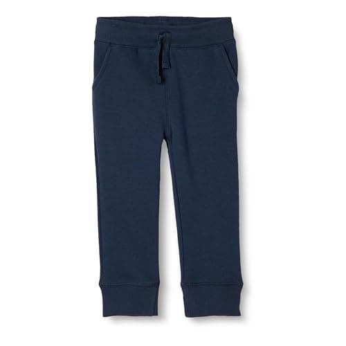 Image of Amazon Essentials Boys' Fleece Jogger Sweatpants, Navy, 9 Years