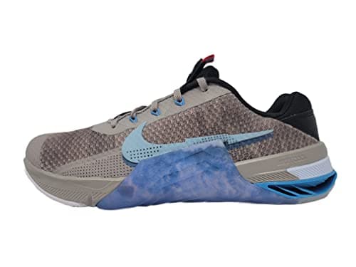 Image of Nike Men's Metcon 6 Sneaker, White/Black-Gum Dark Brown-Gre, Enigma Stone/Boarder Blue, 12 UK