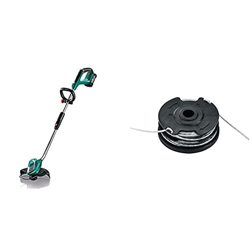 Image of Bosch Cordless Grass Trimmer AdvancedGrassCut 36 (1 battery, 36 V system, in carton packaging) & Bosch F016800351 Refill and integrated line spool 6 m long Ø 1.6 mm line thickness for edge cutters