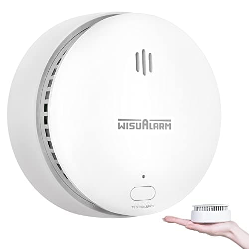 Image of Smoke Alarms for Home, 10 Years Replaceable Battery Smoke alarm, Fire alarm, Smoke Detector with Silence/Test Button, Conforms to EN 14604 Standard (Replaceble Battery 1 Pack)
