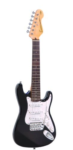 Image of Encore EBP-E375BLK 3/4 Size Elec. Guitar Outfit - Black