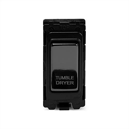 Image of Soho Lighting Black Nickel 20A Double Pole Marked As Tumble Dryer Grid Switch Module