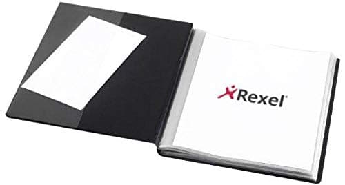 Image of Rexel Nyrex Slimview Display Book A4 Black (50 Pockets)