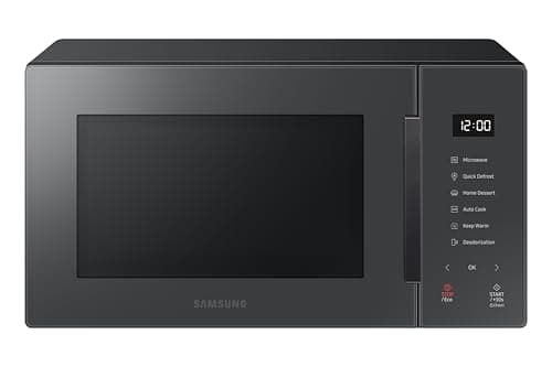 Image of Samsung MS23T5018AC Bespoke Solo Microwave, 800W, 23 Litre, Charcoal