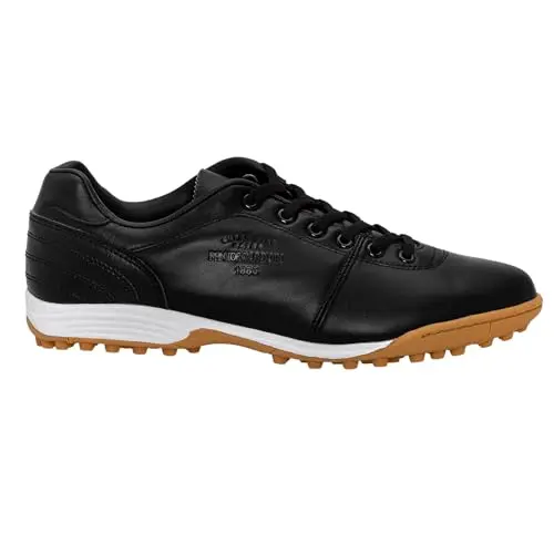 Image of Pantofola d'Oro Men's Premio Tech/Leather Sneaker, Black, 10 UK