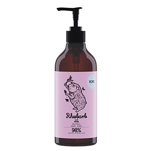 Image of YYOPE Natural Hand Wash | Rhubarb Extract | Minerals | Neutral pH | Moisturising | Soothing | Rhubarb and Rose 500 ml