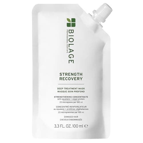 Image of Biolage Strength Recovery Deep Treatment Mask, Moisturising & Strengthening, Enriched With Squalane & Proteins, For Damaged Hair, 100ml